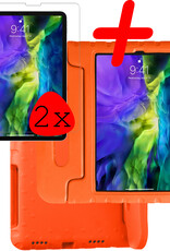 BASEY. BASEY. iPad Pro 11 inch (2022) Kinderhoes Met 2x Screenprotector - Oranje