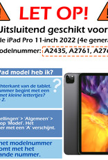 Nomfy Nomfy iPad Pro 11 inch (2022) Toetsenbordhoes - Zwart