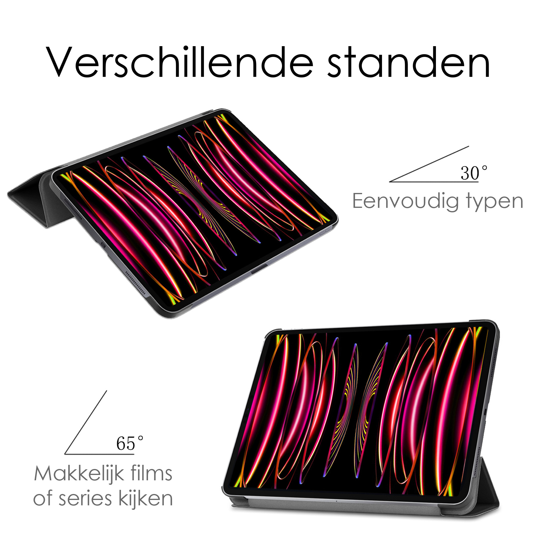 NoXx NoXx iPad Pro 11 inch (2022) Hoesje - Zwart