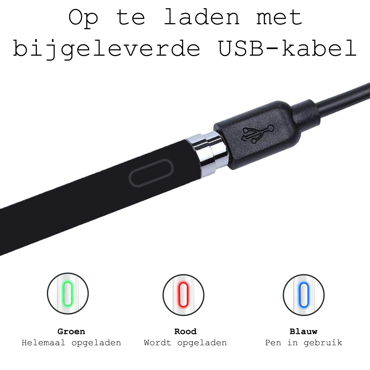 NoXx Universele Stylus Pen Met Precisie Punt Geschikt Voor Tablet en Smartphone - Zwart