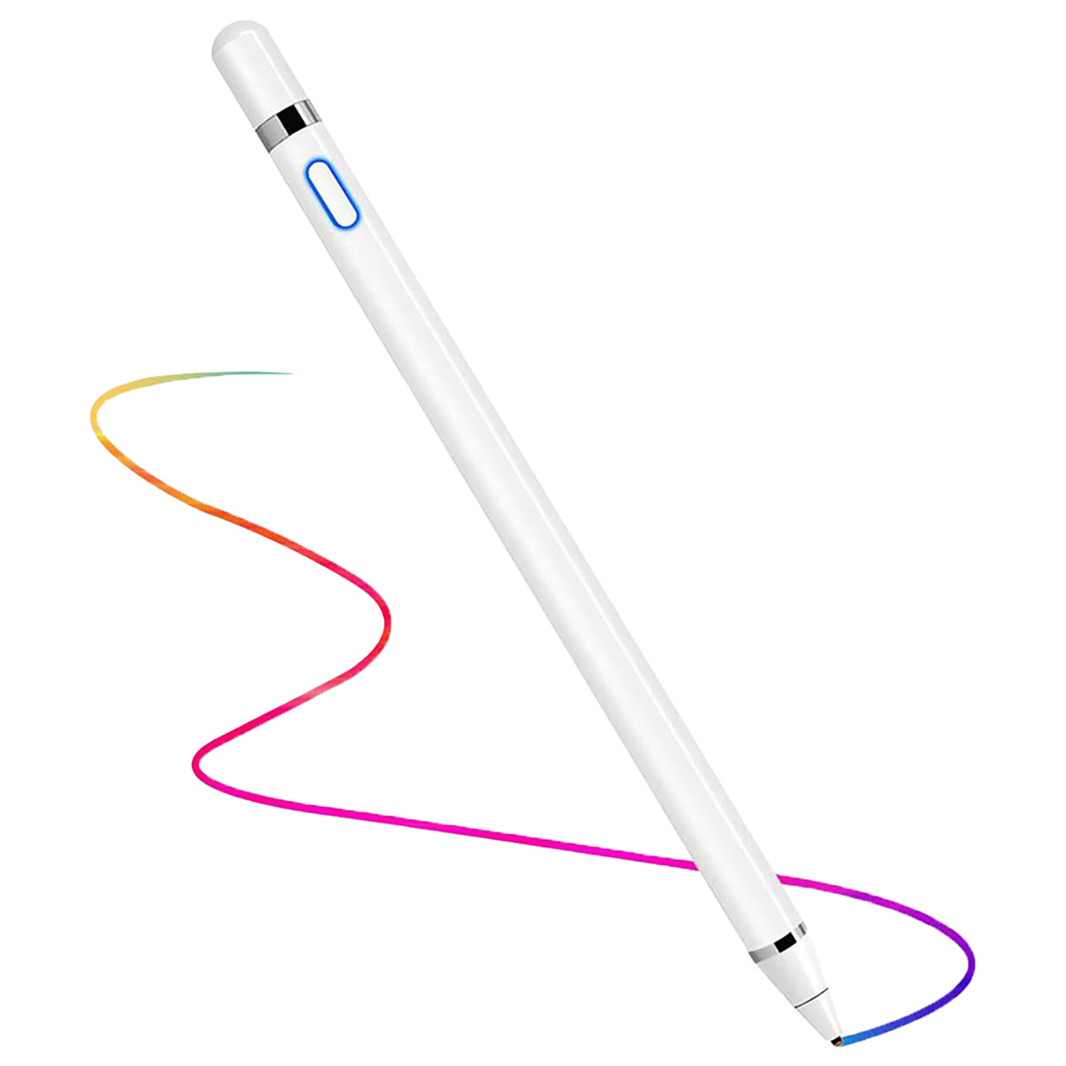 Nomfy Universele Active Stylus Pen Oplaadbaar Geschikt Voor Tablets en Smartphones - Wit