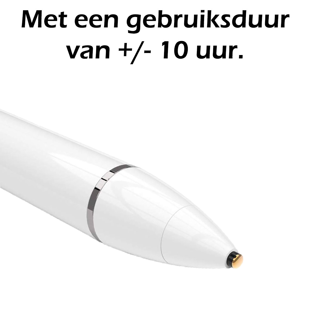 Nomfy Universele Active Stylus Pen Oplaadbaar Geschikt Voor Tablets en Smartphones - Wit
