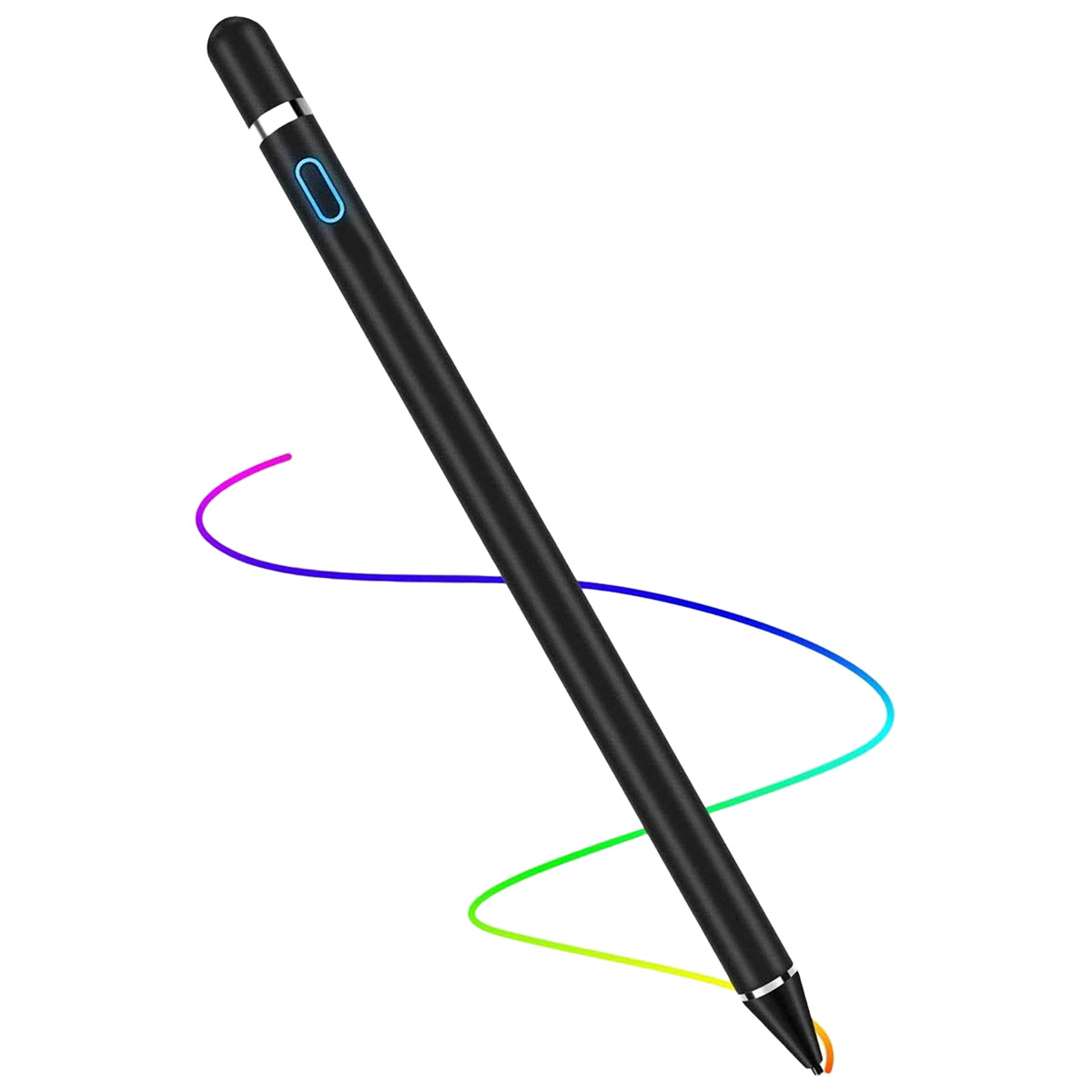 Nomfy Universele Active Stylus Pen Oplaadbaar Geschikt Voor Tablets en Smartphones - Zwart