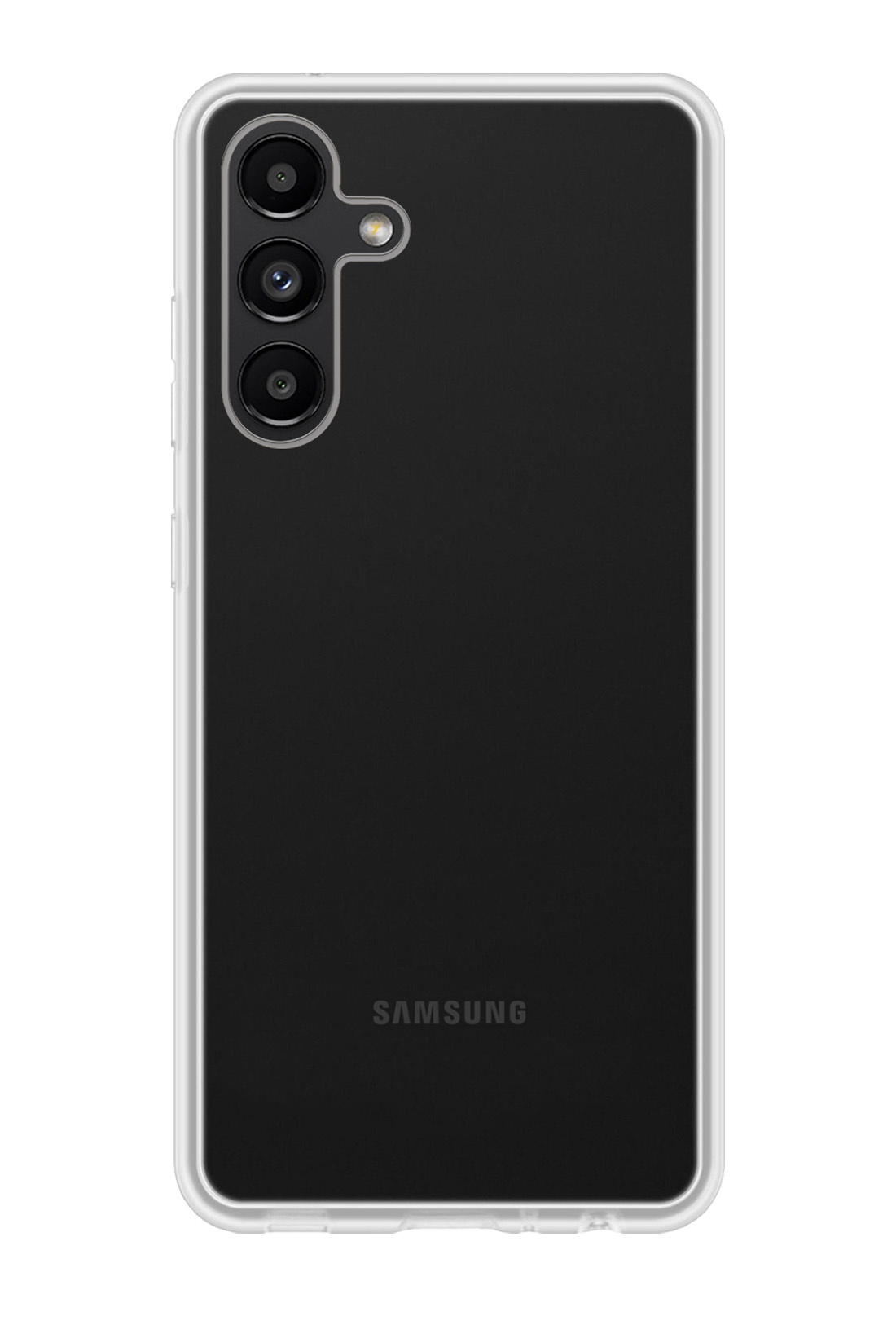 NoXx Hoes Geschikt voor Samsung A04s Hoesje Cover Siliconen Back Case Hoes Met 2x Screenprotector - Transparant