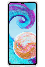 Nomfy Samsung A04s Hoesje Siliconen Case Back Cover Met 2x Screenprotector - Samsung Galaxy A04s Hoes Cover Silicone - Transparant