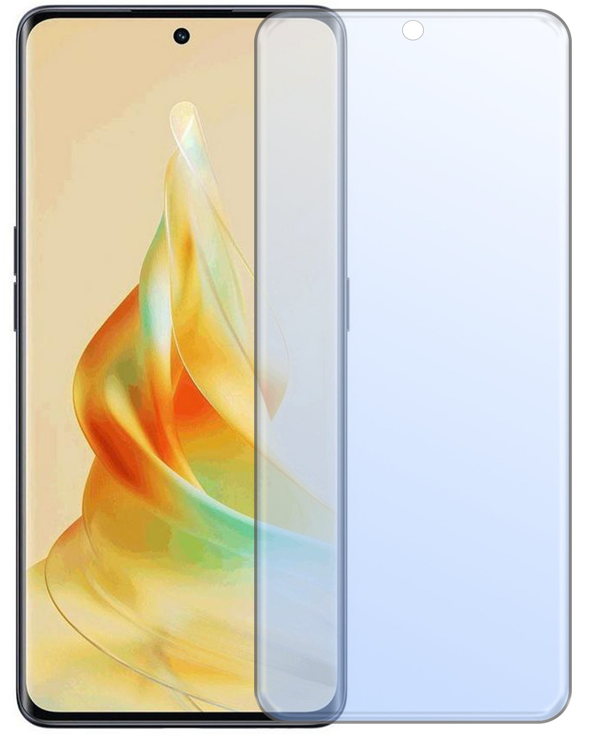 BASEY. Screenprotector Geschikt voor OPPO Reno 8T 4G Screenprotector Tempered Glass - Screenprotector Geschikt voor OPPO Reno 8T 4G Beschermglas Screen Protector Glas