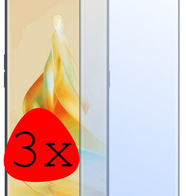 BASEY. BASEY. Oppo Reno 8T 4G Screenprotector Glas - 3 PACK