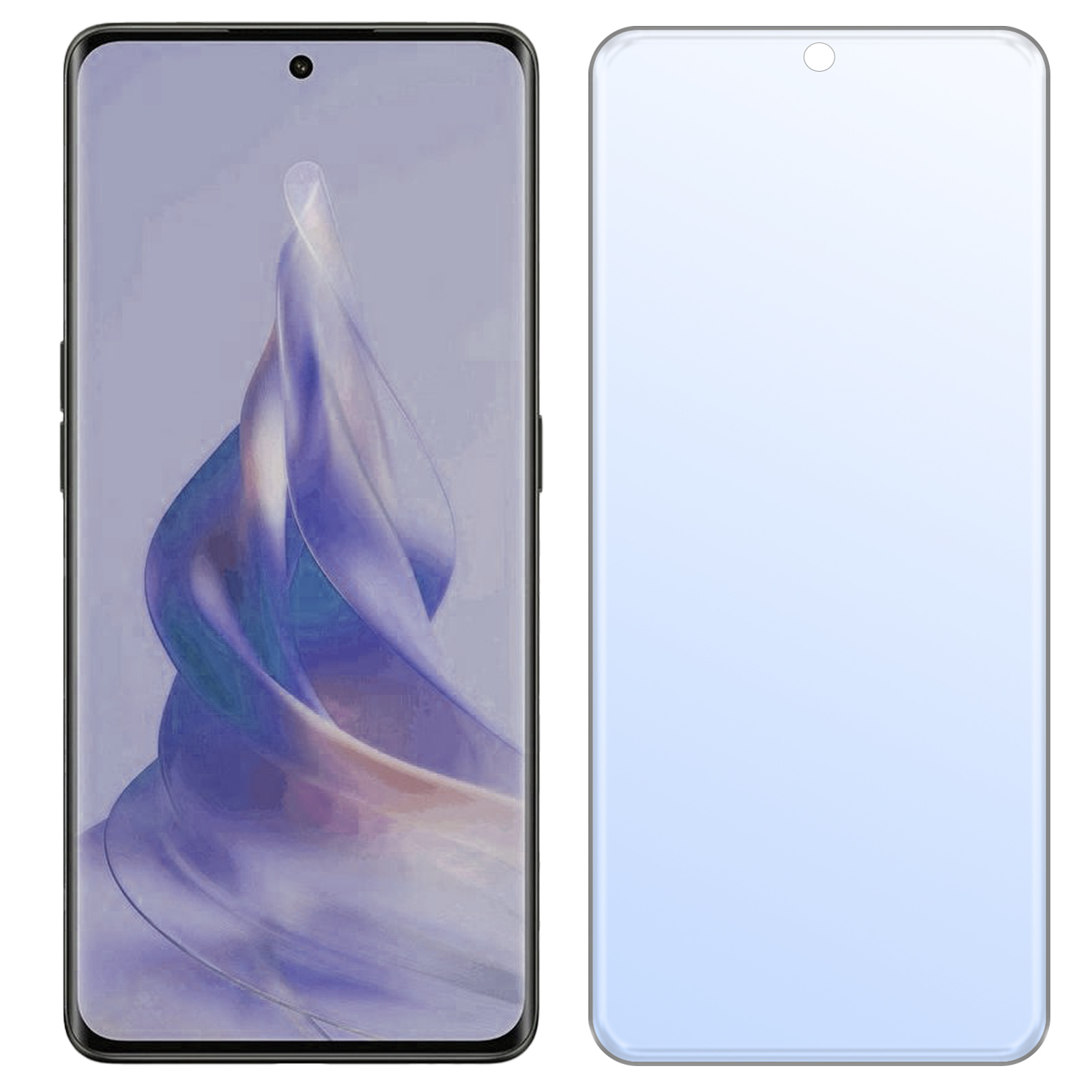 NoXx Screenprotector Geschikt voor OPPO Reno 8T 4G Screenprotector Tempered Glass Gehard Glas Beschermglas - 2x