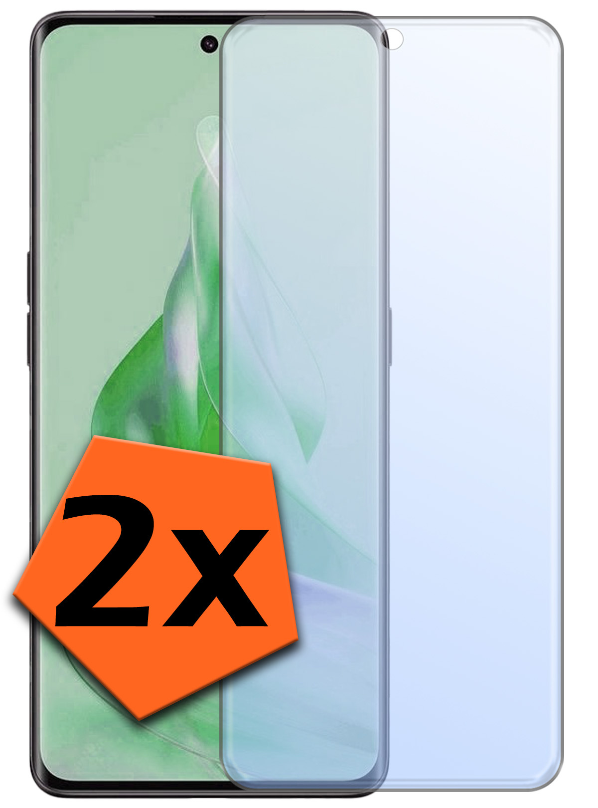 Nomfy Screenprotector Geschikt voor OPPO Reno 8T 4G Screenprotector Bescherm Glas Tempered Glass - Screenprotector Geschikt voor OPPO Reno 8T 4G Screen Protector - 2 PACK