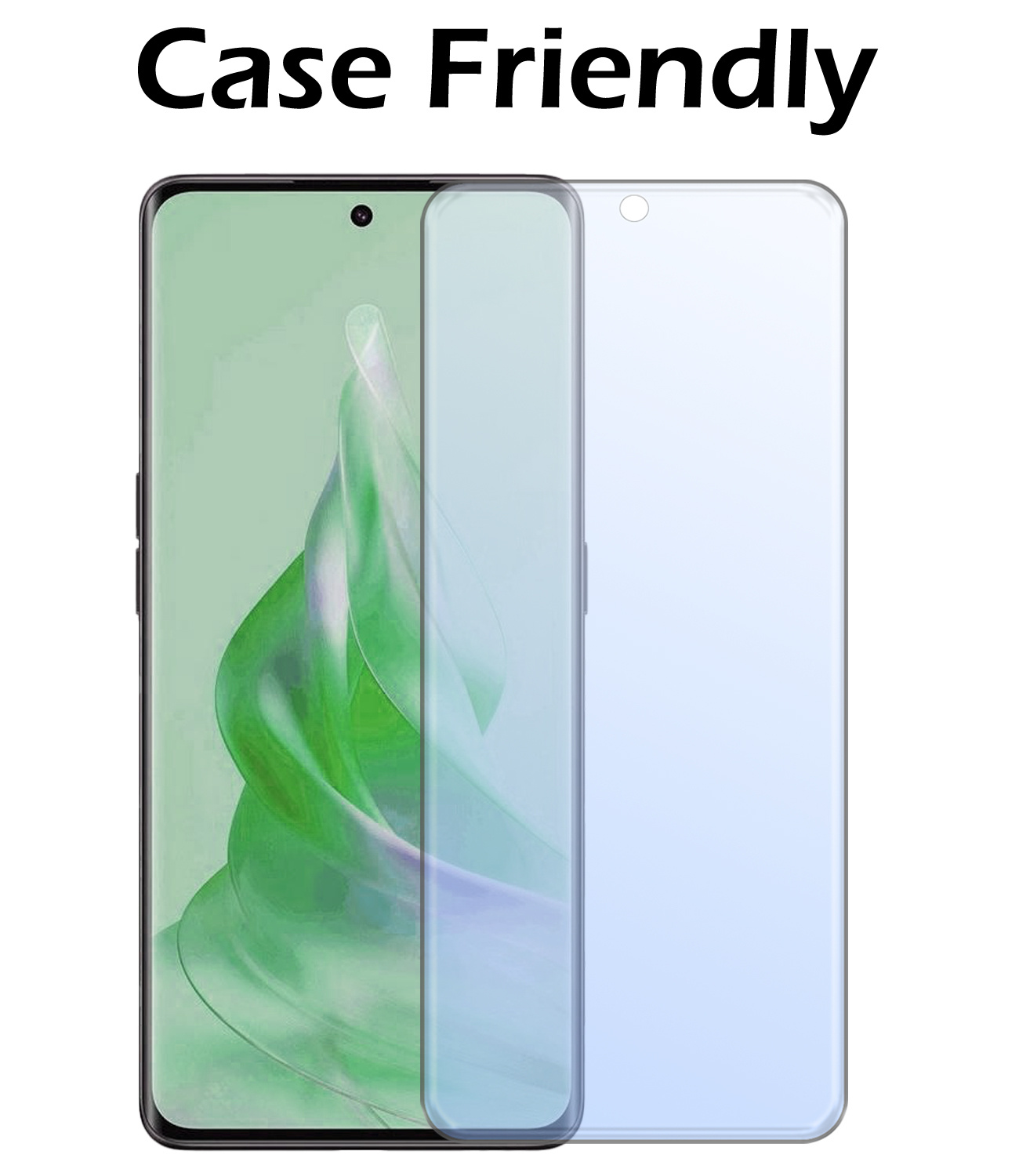 Nomfy Screenprotector Geschikt voor OPPO Reno 8T 4G Screenprotector Bescherm Glas Tempered Glass - Screenprotector Geschikt voor OPPO Reno 8T 4G Screen Protector - 2 PACK