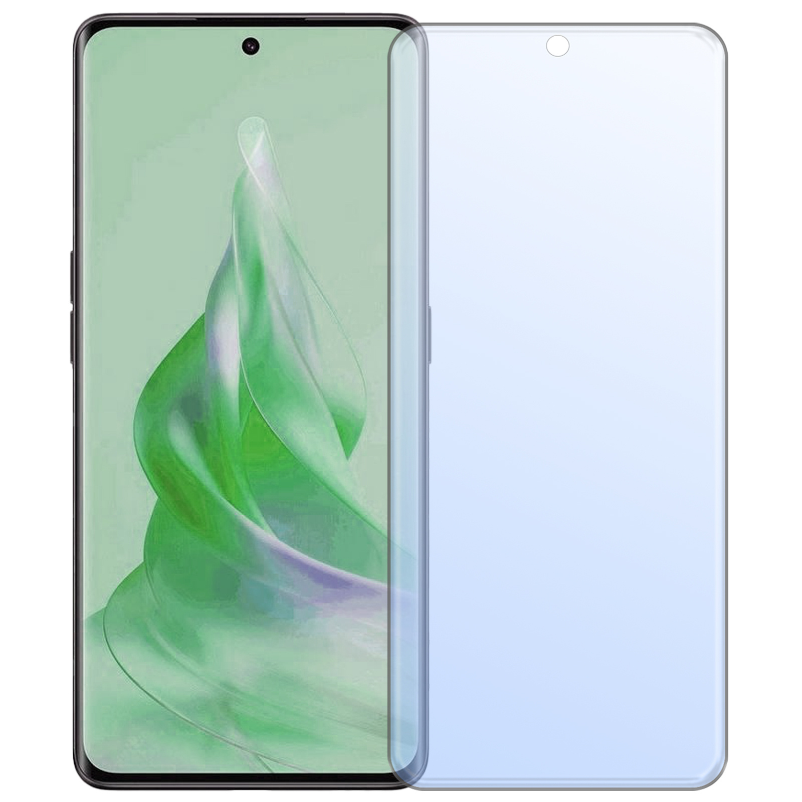 Nomfy Screenprotector Geschikt voor OPPO Reno 8T 4G Screenprotector Bescherm Glas Tempered Glass - Screenprotector Geschikt voor OPPO Reno 8T 4G Screen Protector - 2 PACK