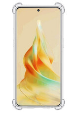 BASEY. Hoes Geschikt voor OPPO Reno 8T 4G Hoesje Shock Proof Case Hoes Siliconen Met 2x Screenprotector - Hoesje Geschikt voor OPPO Reno 8T 4G Hoes Cover Shockproof - Transparant