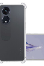 NoXx Hoes Geschikt voor OPPO Reno 8T 4G Hoesje Siliconen Cover Shock Proof Back Case Shockproof Hoes - Transparant