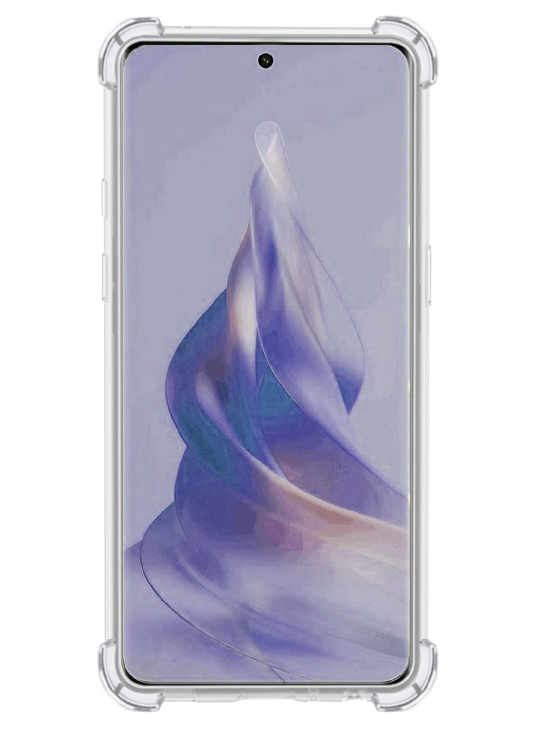 NoXx Hoes Geschikt voor OPPO Reno 8T 4G Hoesje Siliconen Cover Shock Proof Back Case Shockproof Hoes - Transparant - 2x