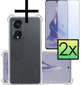 NoXx NoXx Oppo Reno 8T 4G Hoesje Shockproof Met 2x Screenprotector