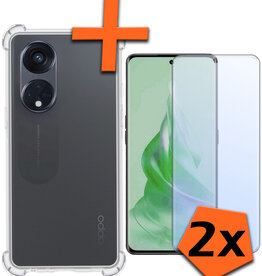 Nomfy Nomfy Oppo Reno 8T 4G Hoesje Shockproof Met 2x Screenprotector
