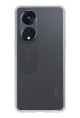 BASEY. Hoes Geschikt voor OPPO Reno 8T 4G Hoesje Siliconen Back Cover Case - Hoesje Geschikt voor OPPO Reno 8T 4G Hoes Cover Hoesje - Transparant