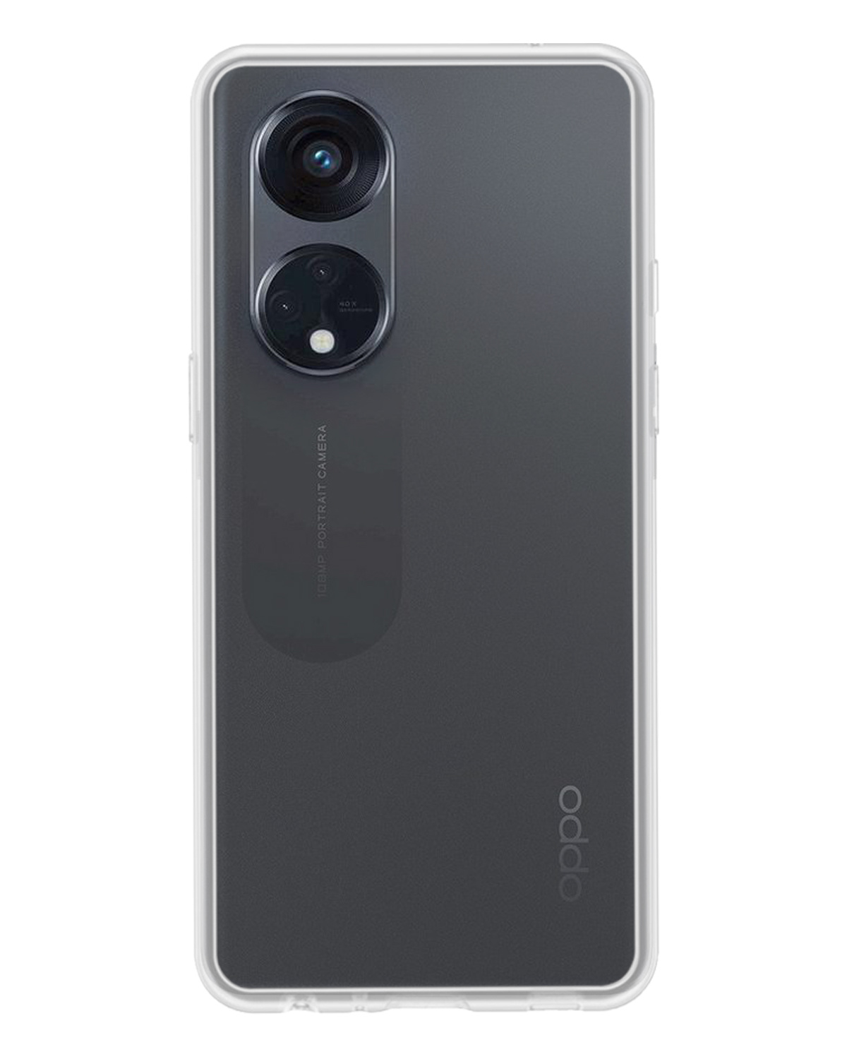 BASEY. Hoes Geschikt voor OPPO Reno 8T 4G Hoesje Siliconen Back Cover Case - Hoesje Geschikt voor OPPO Reno 8T 4G Hoes Cover Hoesje - Transparant