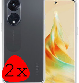 BASEY. BASEY. Oppo Reno 8T 4G Hoesje Siliconen - Transparant - 2 PACK