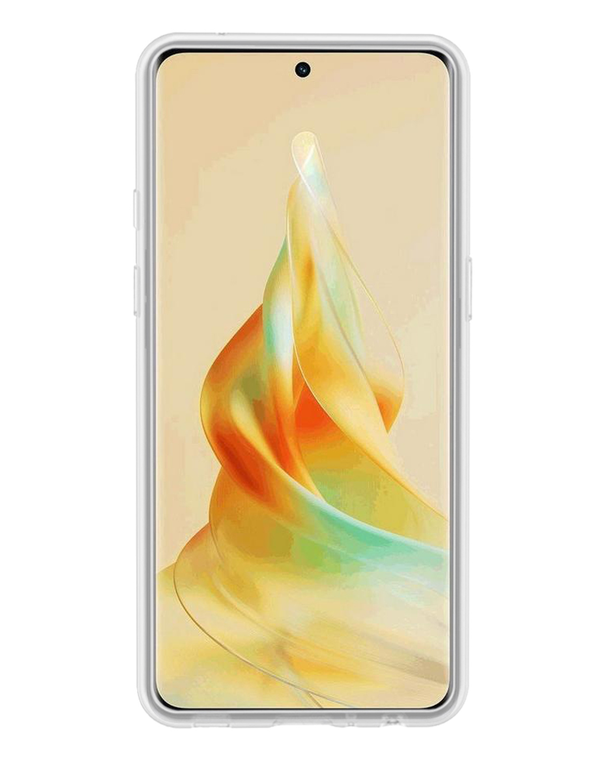 BASEY. Hoes Geschikt voor OPPO Reno 8T 4G Hoesje Siliconen Back Cover Case Met 2x Screenprotector - Hoesje Geschikt voor OPPO Reno 8T 4G Hoes Cover Hoesje - Transparant