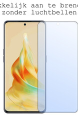 BASEY. Hoes Geschikt voor OPPO Reno 8T 4G Hoesje Siliconen Back Cover Case Met 2x Screenprotector - Hoesje Geschikt voor OPPO Reno 8T 4G Hoes Cover Hoesje - Zwart