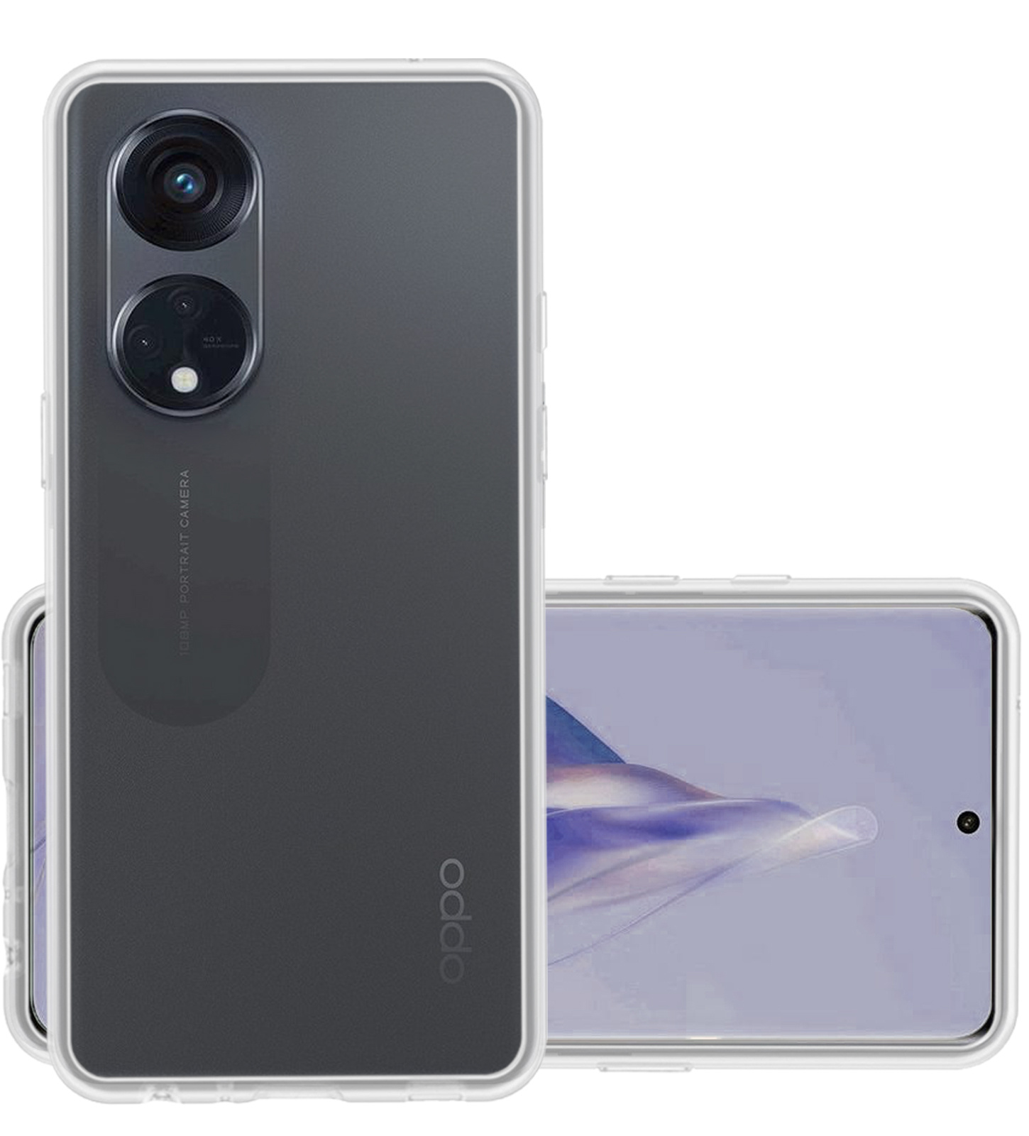 NoXx Hoes Geschikt voor OPPO Reno 8T 4G Hoesje Cover Siliconen Back Case Hoes - Transparant