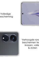 NoXx Hoes Geschikt voor OPPO Reno 8T 4G Hoesje Cover Siliconen Back Case Hoes - Transparant
