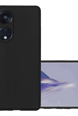 NoXx Hoes Geschikt voor OPPO Reno 8T 4G Hoesje Cover Siliconen Back Case Hoes - Zwart
