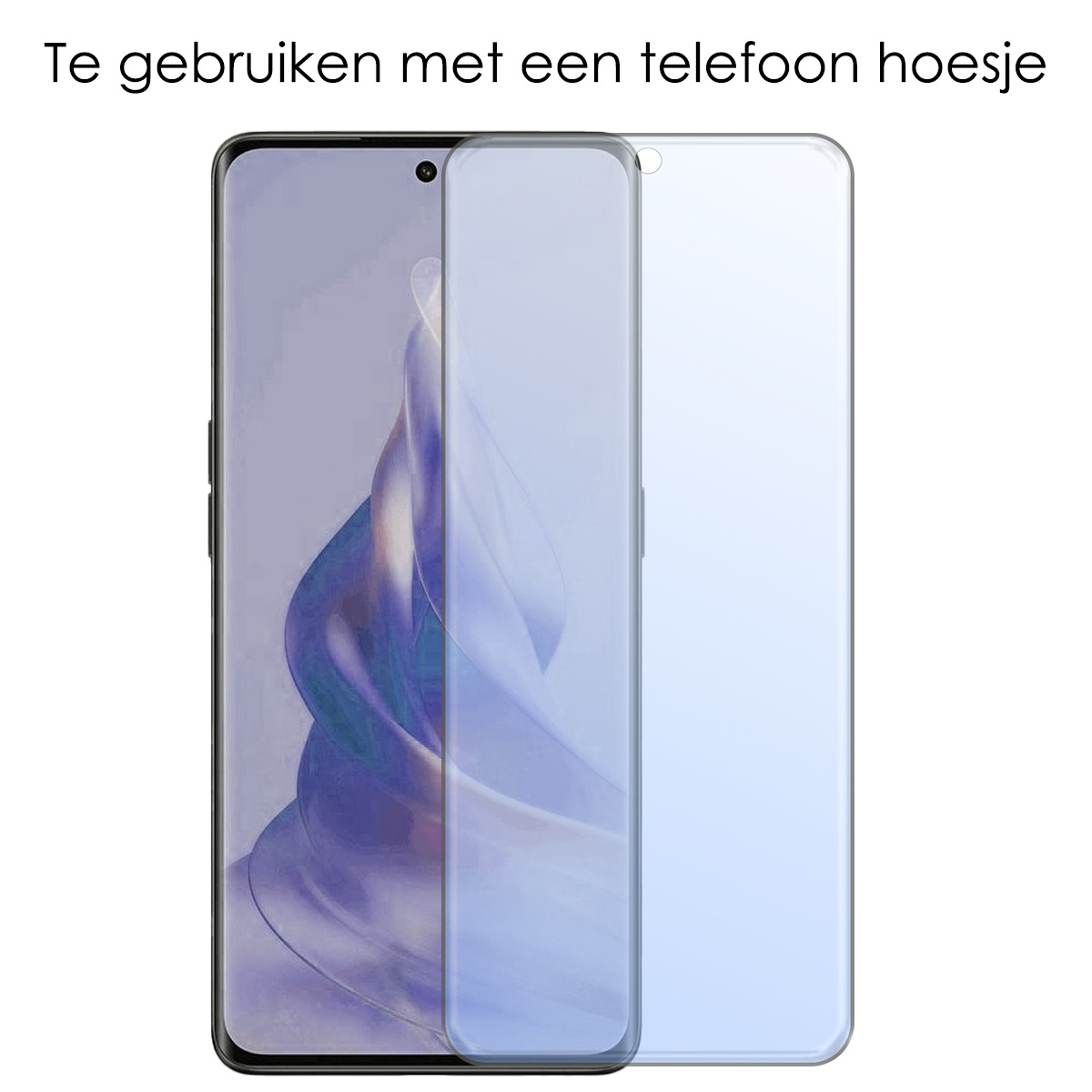 NoXx Hoes Geschikt voor OPPO Reno 8T 4G Hoesje Cover Siliconen Back Case Hoes Met 2x Screenprotector - Zwart