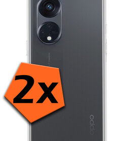 Nomfy Nomfy Oppo Reno 8T 4G Hoesje Siliconen - Transparant - 2 PACK