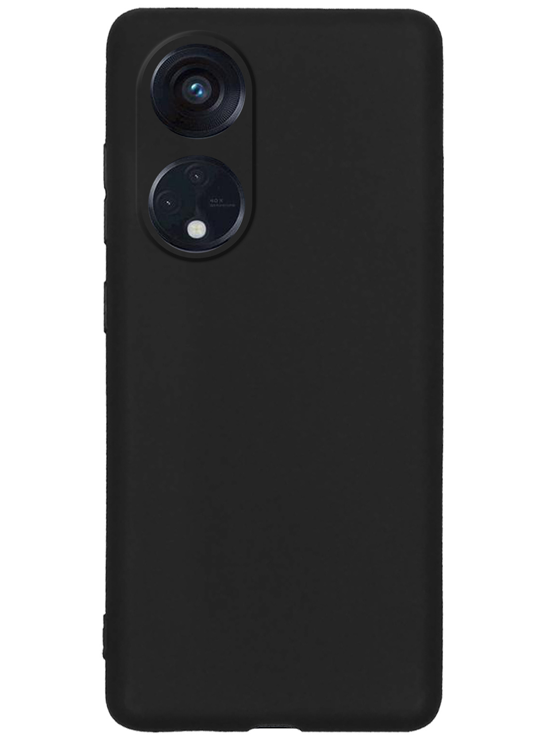 Nomfy Hoesje Geschikt voor OPPO Reno 8T 4G Hoesje Siliconen Cover Case - Hoes Geschikt voor OPPO Reno 8T 4G Hoes Back Case - Zwart