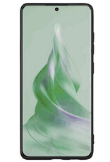 Nomfy Hoesje Geschikt voor OPPO Reno 8T 4G Hoesje Siliconen Cover Case - Hoes Geschikt voor OPPO Reno 8T 4G Hoes Back Case - Zwart