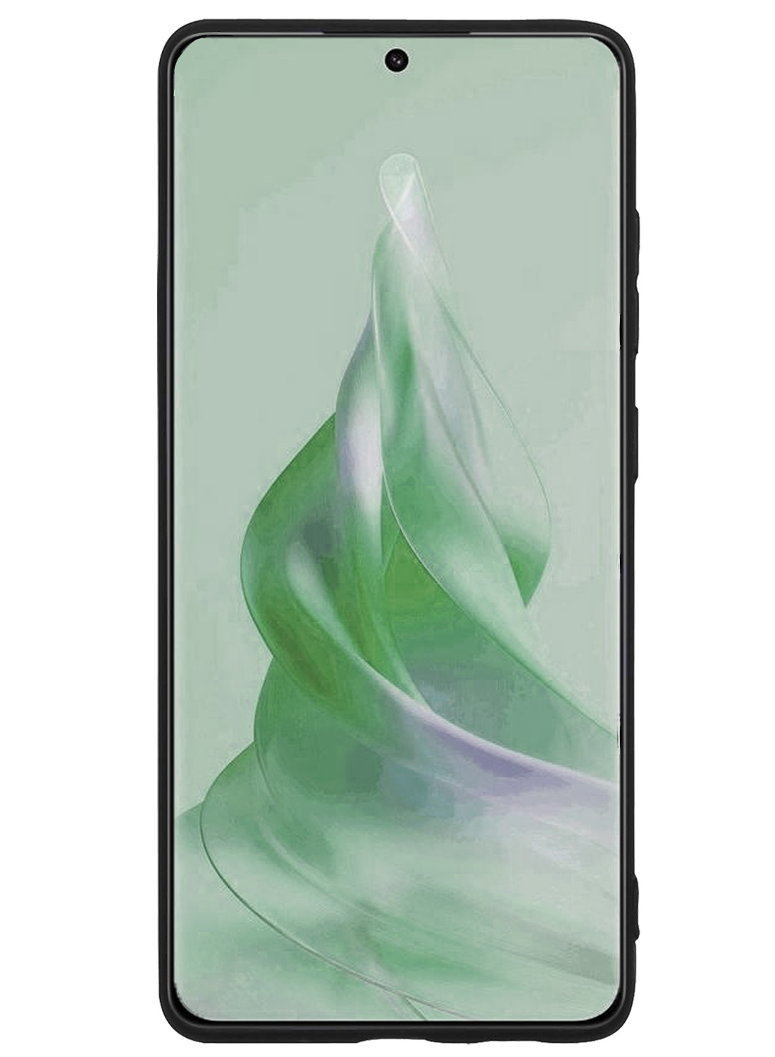 Nomfy Hoesje Geschikt voor OPPO Reno 8T 4G Hoesje Siliconen Cover Case - Hoes Geschikt voor OPPO Reno 8T 4G Hoes Back Case - Zwart