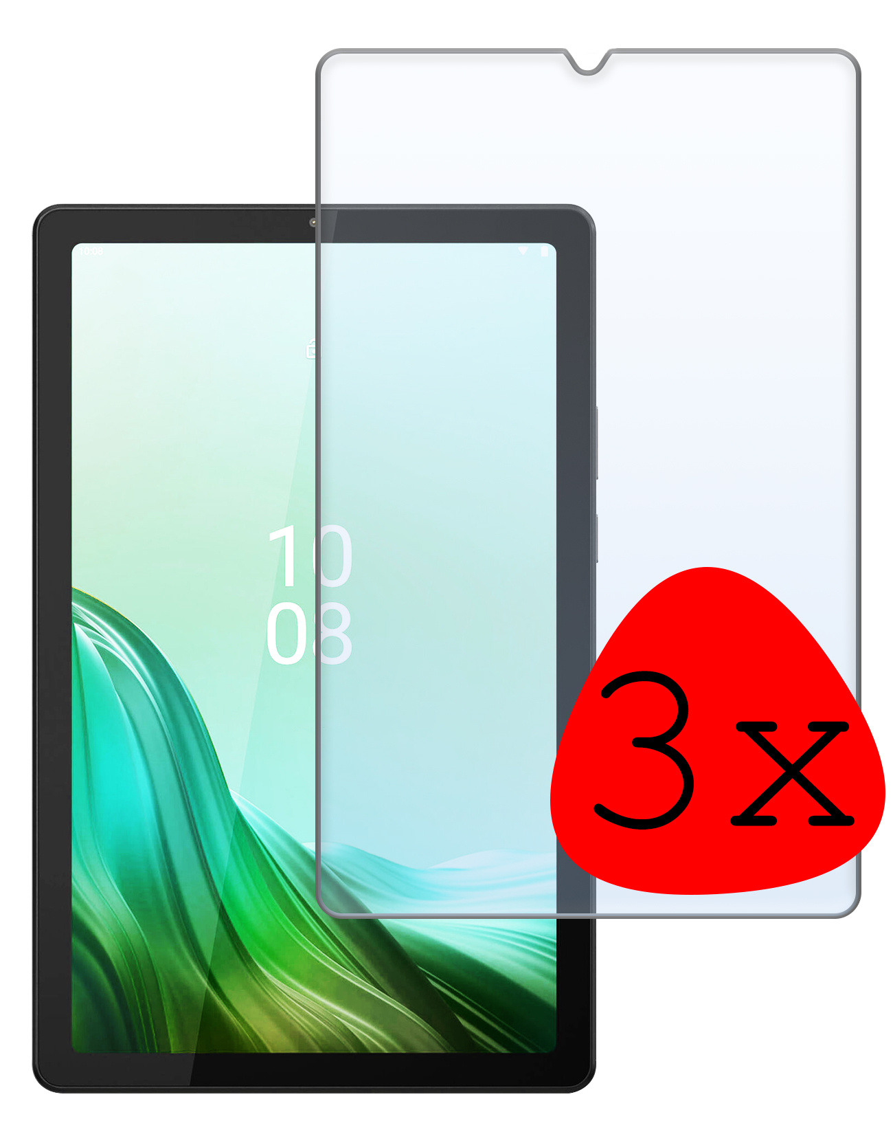 BASEY. Screenprotector Geschikt voor Lenovo Tab M9 Screenprotector Tempered Glass - Screenprotector Geschikt voor Lenovo Tab M9 Screen Protector Beschermglas - 3 Stuks