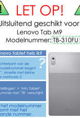 NoXx Screenprotector Geschikt voor Lenovo Tab M9 Screenprotector Bescherm Glas Screen Protector - 2x