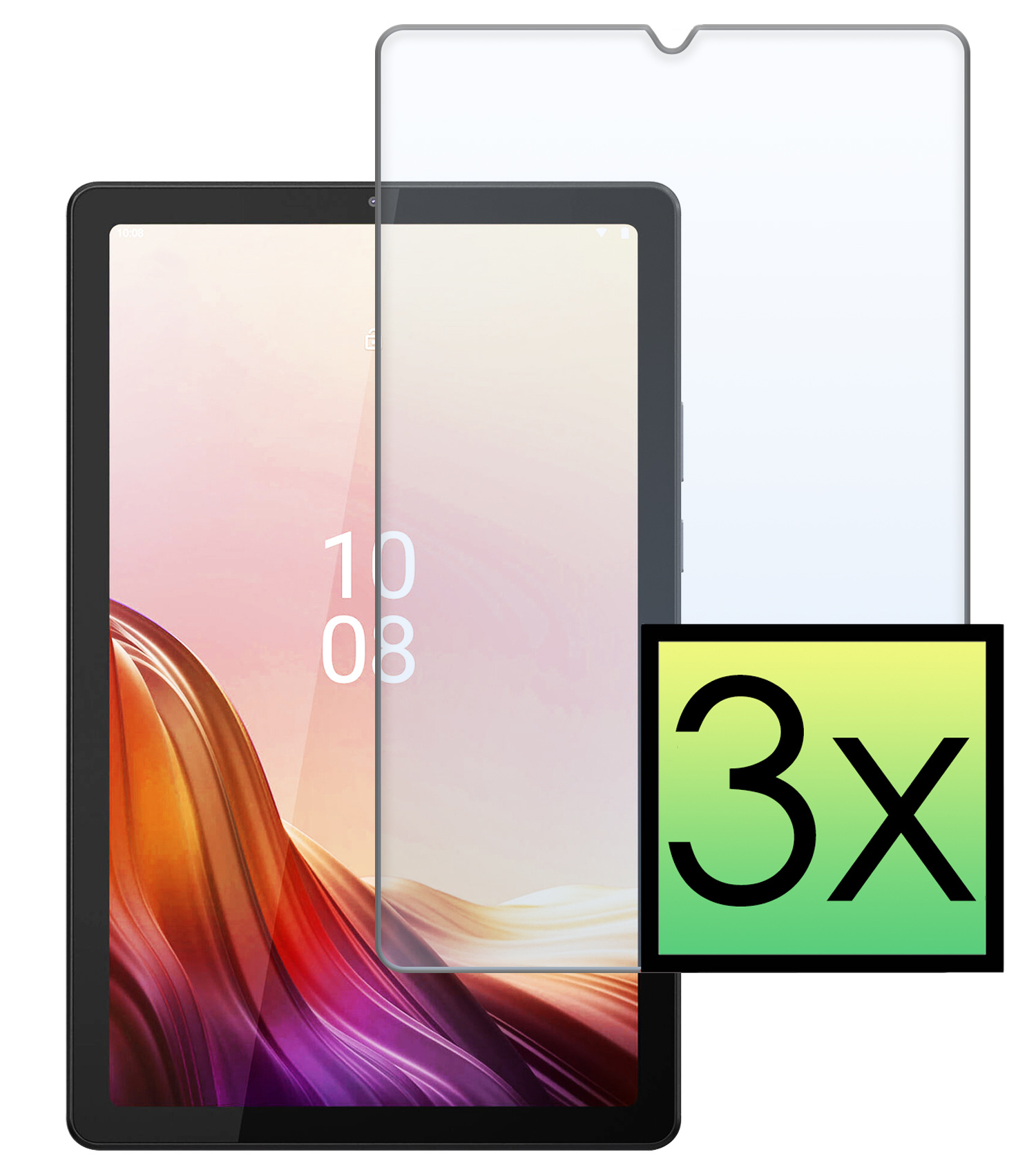 NoXx Screenprotector Geschikt voor Lenovo Tab M9 Screenprotector Bescherm Glas Screen Protector - 3x