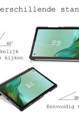 BASEY. Hoesje Geschikt voor Lenovo Tab M9 Hoes Case Tablet Hoesje Tri-fold - Hoes Geschikt voor Lenovo Tab M9 Hoesje Hard Cover Bookcase Hoes - Donkerblauw
