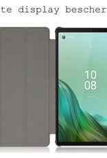 BASEY. Hoesje Geschikt voor Lenovo Tab M9 Hoes Case Tablet Hoesje Tri-fold - Hoes Geschikt voor Lenovo Tab M9 Hoesje Hard Cover Bookcase Hoes - Donkerblauw