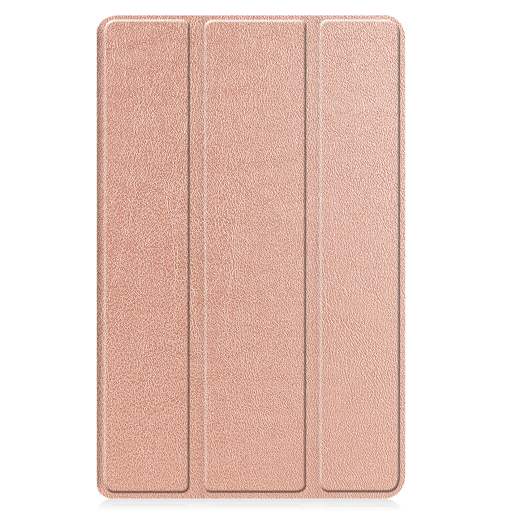 BASEY. Hoesje Geschikt voor Lenovo Tab M9 Hoes Case Tablet Hoesje Tri-fold - Hoes Geschikt voor Lenovo Tab M9 Hoesje Hard Cover Bookcase Hoes - Rosé goud