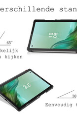 BASEY. Hoesje Geschikt voor Lenovo Tab M9 Hoes Case Tablet Hoesje Tri-fold - Hoes Geschikt voor Lenovo Tab M9 Hoesje Hard Cover Bookcase Hoes - Rood