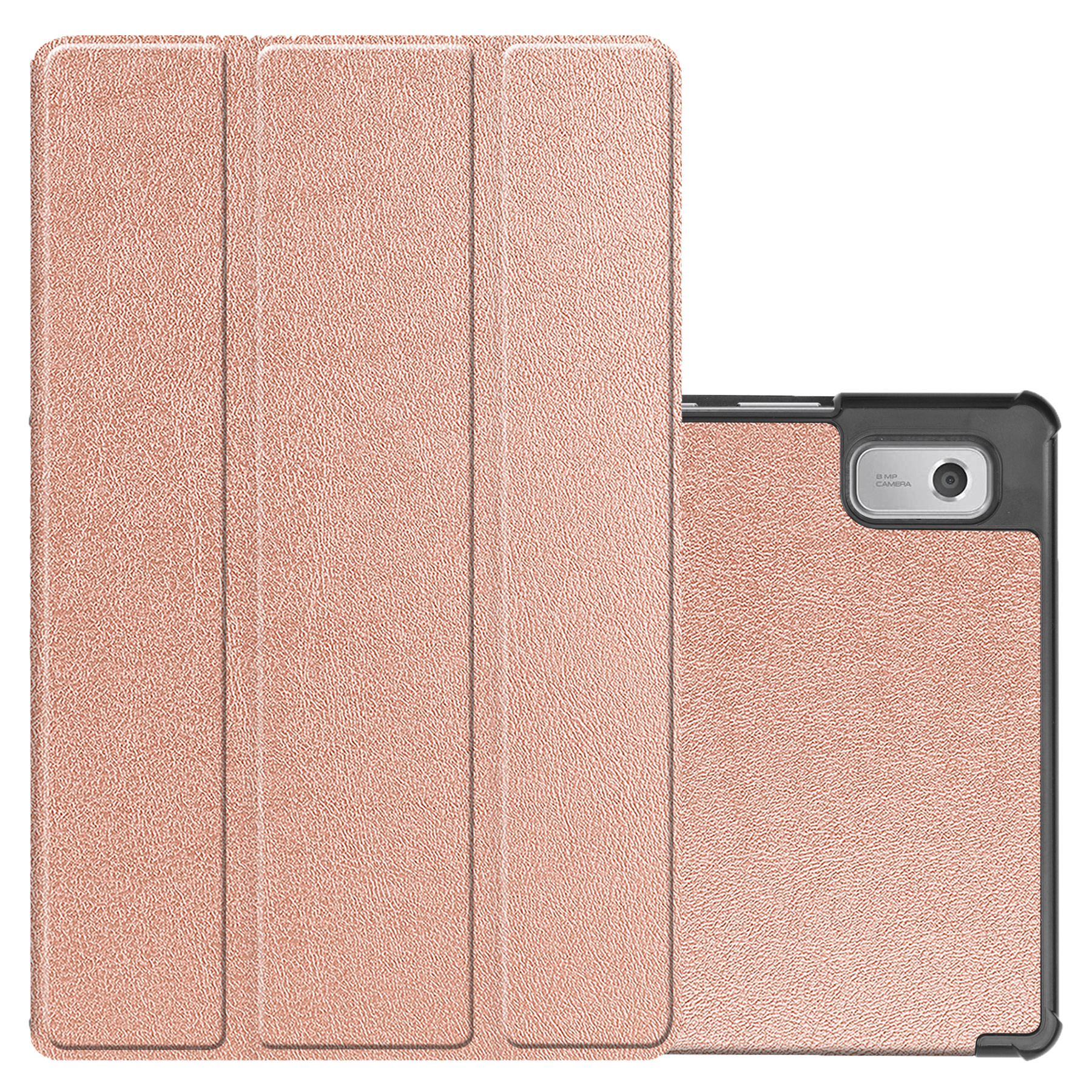 NoXx Hoesje Geschikt voor Lenovo Tab M9 Hoesje Case Hard Cover Hoes Book Case - Rosé goud