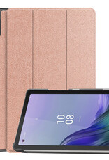 Nomfy Hoes Geschikt voor Lenovo Tab M9 Hoes Tri-fold Tablet Hoesje Case - Hoesje Geschikt voor Lenovo Tab M9 Hoesje Hardcover Bookcase - Rosé goud