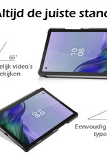 Nomfy Hoes Geschikt voor Lenovo Tab M9 Hoes Tri-fold Tablet Hoesje Case - Hoesje Geschikt voor Lenovo Tab M9 Hoesje Hardcover Bookcase - Rosé goud