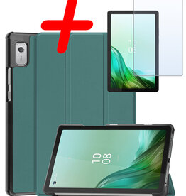BASEY. BASEY. Lenovo Tab M9 Hoes Met Screenprotector - Donkergroen