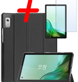 BASEY. BASEY. Lenovo Tab M9 Hoes Met Screenprotector - Zwart