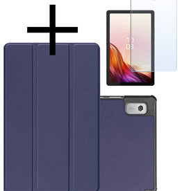 NoXx NoXx Lenovo Tab M9 Hoes Met Screenprotector - Donkerblauw
