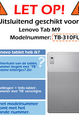 Nomfy Hoes Geschikt voor Lenovo Tab M9 Hoes Tri-fold Tablet Hoesje Case Met Screenprotector - Hoesje Geschikt voor Lenovo Tab M9 Hoesje Hardcover Bookcase - Donkergroen