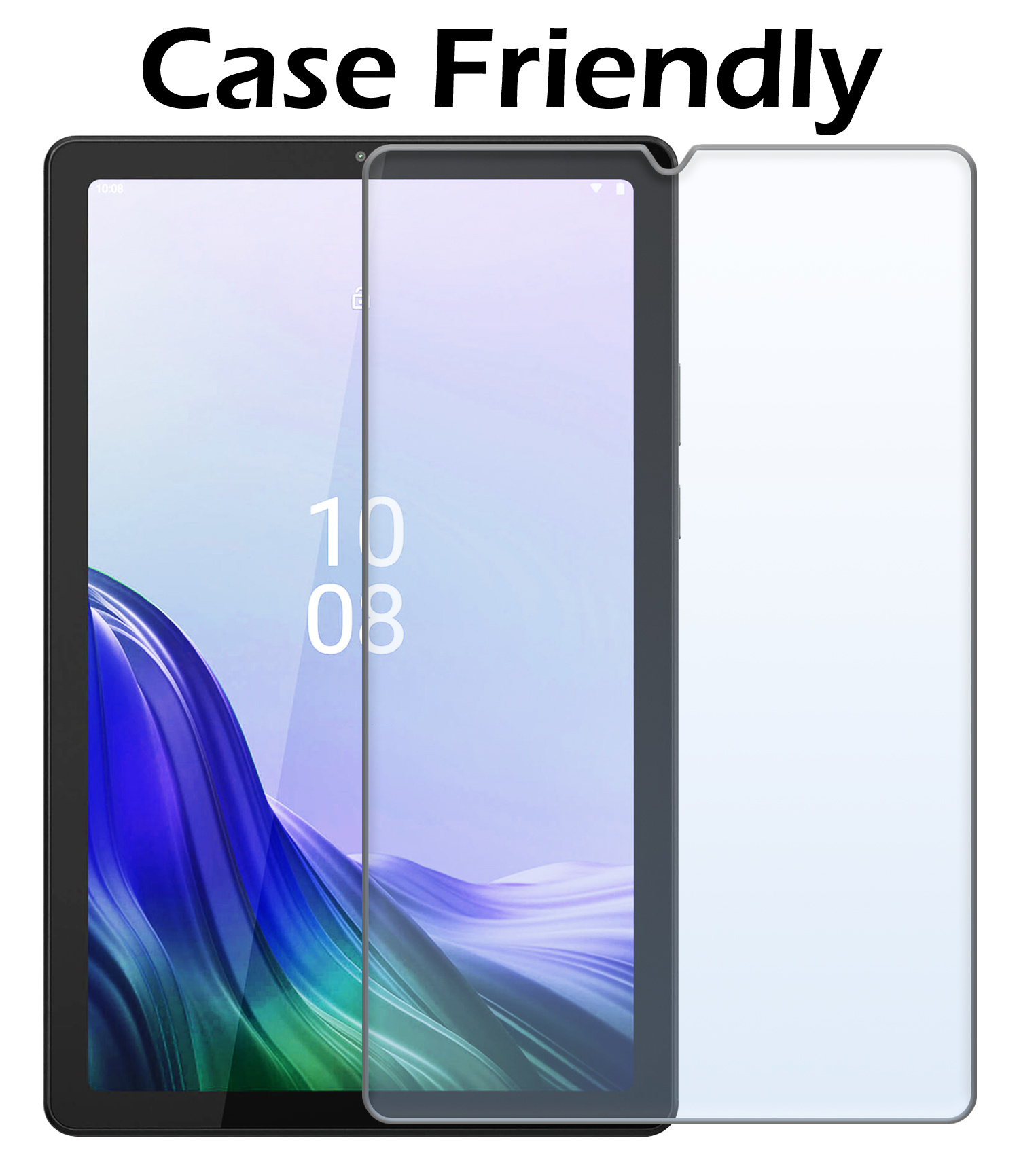 Nomfy Hoes Geschikt voor Lenovo Tab M9 Hoes Tri-fold Tablet Hoesje Case Met Screenprotector - Hoesje Geschikt voor Lenovo Tab M9 Hoesje Hardcover Bookcase - Donkerblauw