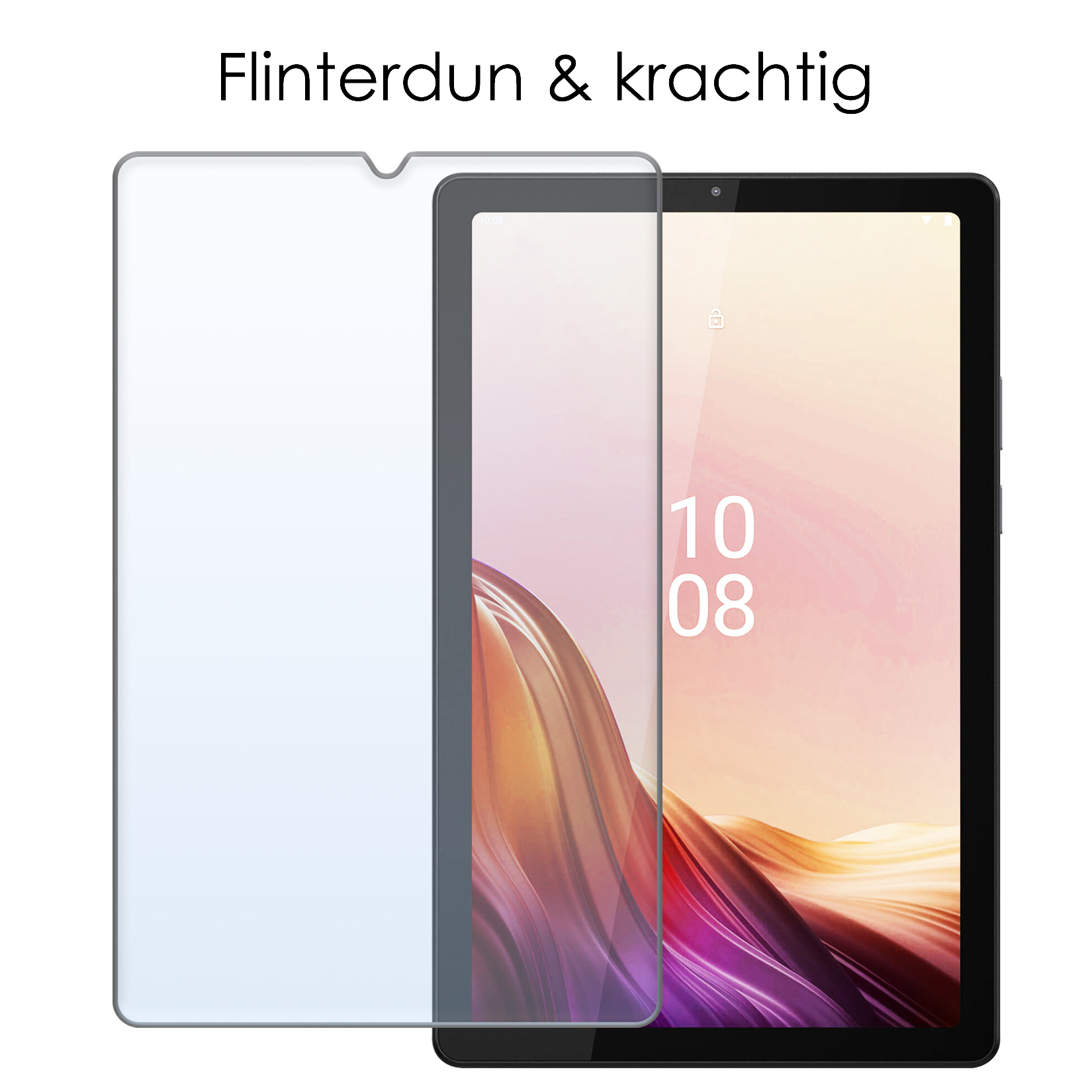 NoXx Hoesje Geschikt voor Lenovo Tab M9 Hoesje Case Hard Cover Hoes Book Case Met Screenprotector - Zwart