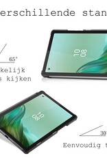 BASEY. Hoesje Geschikt voor Lenovo Tab M9 Hoes Case Tablet Hoesje Tri-fold Met Screenprotector - Hoes Geschikt voor Lenovo Tab M9 Hoesje Hard Cover Bookcase Hoes - Donkergroen